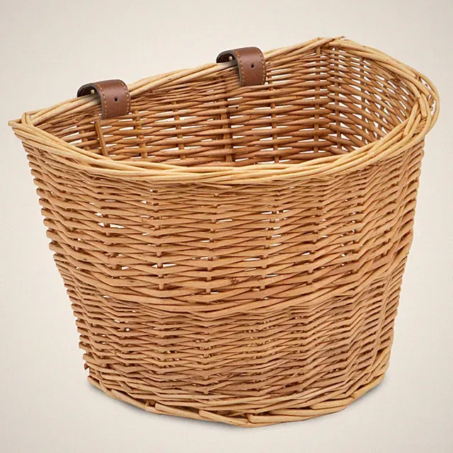 ProSource Wicker Bike Basket Front Cargo for Women and Men, Fits Most Bicycl...