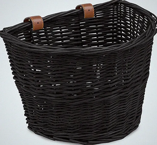Wicker Bike Basket Front Cargo for Women and Men, Fits Most Bicycles, Beach Crui