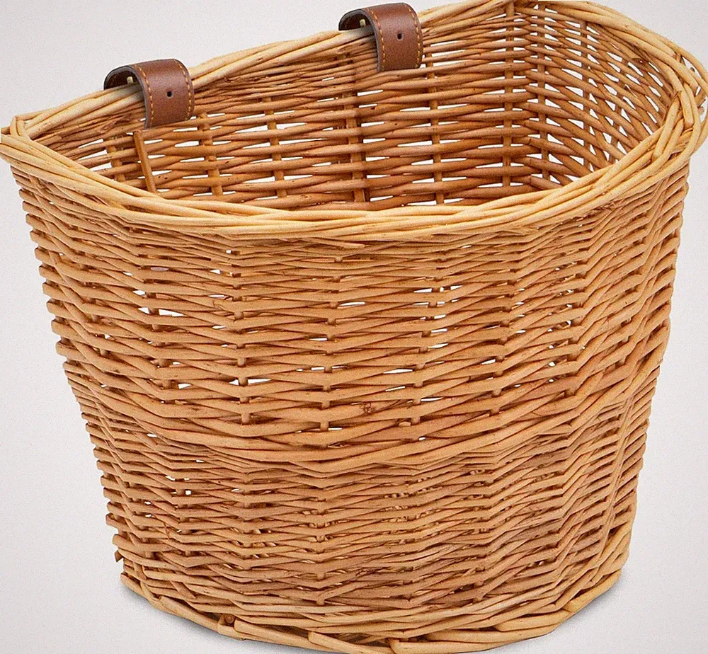 Wicker Bike Basket Front Cargo for Women and Men, Fits Most Bikes, Beach Crui...